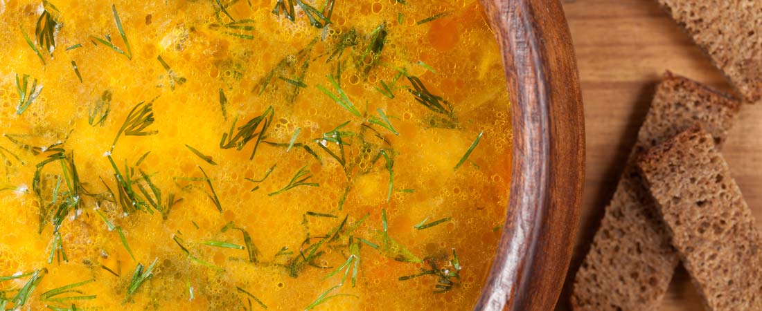 Soupe de poulet ayurvédique